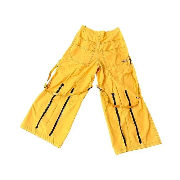 Vintage 90s Macgear Megawide Yellow Rave Pants